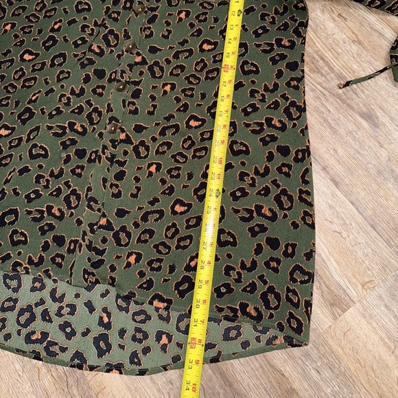 New Directions • Green Cheetah Print Tunic - Picture 4 of 10